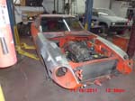 240z with fenders sanded to bare metal